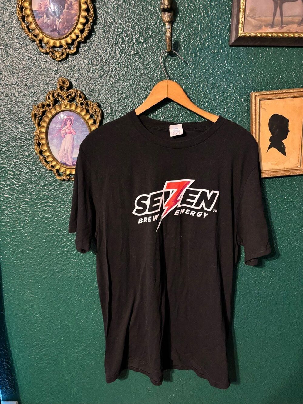 7 Brew Black Energy Shirt Sz Large